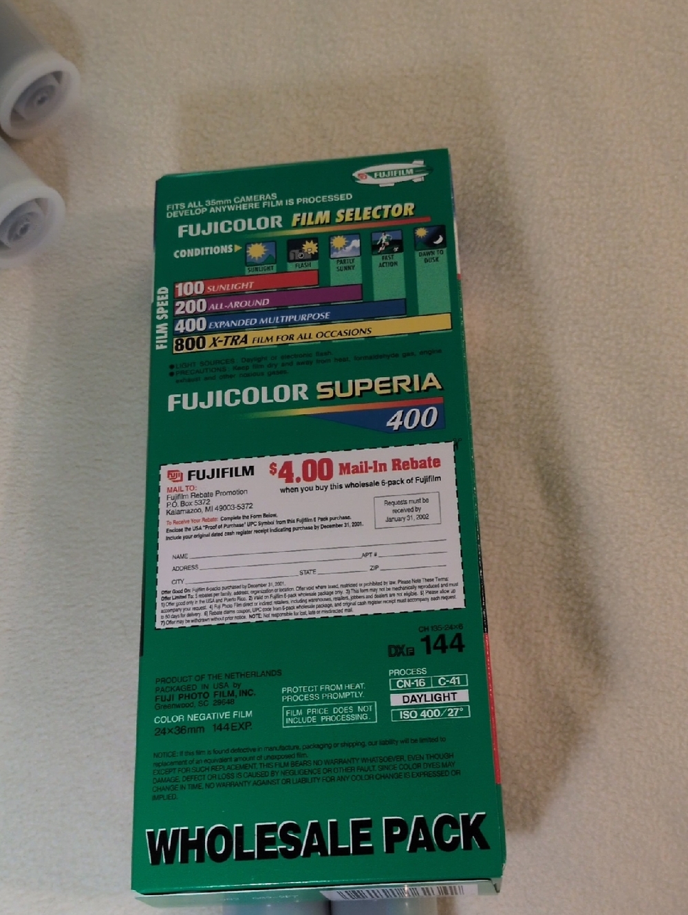 fujifilm fujicolor superia expired film six pack unopened in box. - Picture 3 of 4